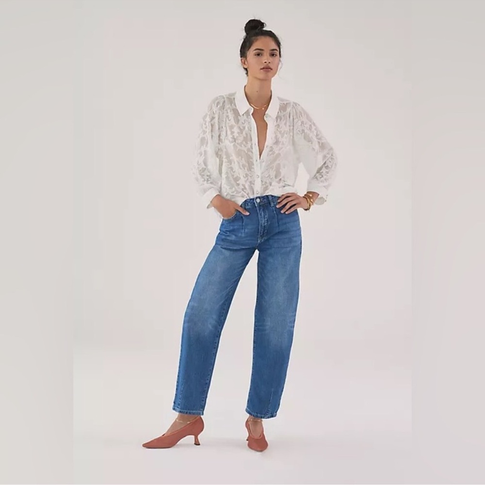 Pilcro and the Letterpress Barrel Jeans
